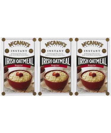 McCann's Irish Oatmeal Instant Oatmeal Regular 12 Packets 28 g Each (Pack of 3)