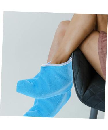 MERRYHAPY 1 Pair Waxed Cotton Footmuffs Paraffin Wax Spa Foot Covers Foot Spa Wrapping Cover Wax Bath Foot Liners Wax Booties Hydrating Foot Mask Foot Spa Booties Polyester 26.50X19.00X1.00CM Blue - Buy Online on GoSupps.com
