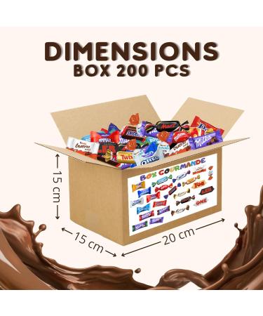 GOURMET BOX | 1.55 kg assortment of Mini-Chocolates individually wrapped | Celebrations Kinder Milka Sweden Toblerone | Nearly 200 Chocolate Sweets to share - Buy Online on GoSupps.com