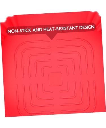 Alipis 2pcs Air Fryer Pan Airfryer Air Fryers Square Round Tray Baking Silicone Bowl Washable Accessories Redx2pcs 24X19.5X5CMx2pcs - Buy Online on GoSupps.com