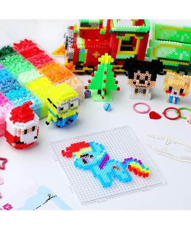 Sc0nni 5mm Fuse Bead Board Set with Sticky Mat - Square Pegboards for Kids DIY Craft Beads - Buy Online on GoSupps.com