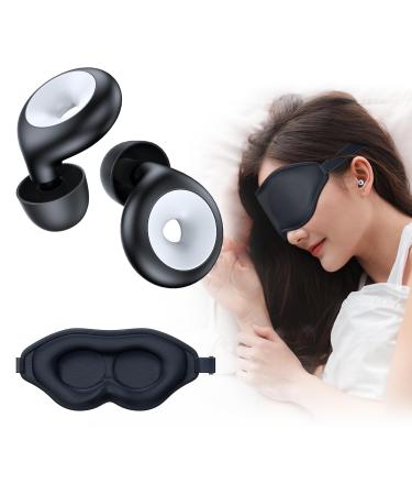 Ear Plugs for Sleeping Noise Reduction Ear Plugs With Sleep Mask Super Soft Reusable Hearing Protection Silicone Earplugs Noise Cancelling for Sleep Snoring Travel Concert