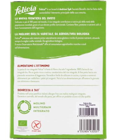  Italian Gourmet E.R. Felicia Penne di Riso Integrale Pasta 100% Brown Rice from the Italian Supply Chain Organic and Natural Gluten Free 340g Package + 400g Box Italian Gourmet Tomato Pulp - Buy Online on GoSupps.com