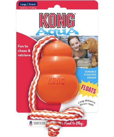 KONG Aqua Floating Fetch Toy for Large Dogs | Water Play Toy - Buy Online on GoSupps.com