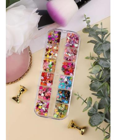 Shop Ebanku Fall Maple Leaf Nail Art Sequins - Autumn Glitter for DIY Nail Designs - Holographic Nail Art Supply - Buy Online on GoSupps.com