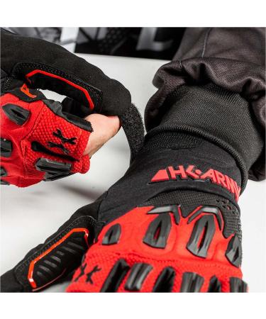 HK Army Hardline Armored Gloves Medium Fire - Durable Protection for Paintball Enthusiasts - Buy Online on GoSupps.com