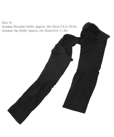 Back Shoulder Protector Arm Sleeve Posture Corrector Arm and Shoulder Corset Arm Slimming Shaper(Black M) - Buy Online on GoSupps.com