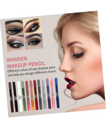 Healeved 36 Pcs Pearlescent Eyeshadow Pencil Useful Eye Shadow Pen Concealer Pencil Red Eyeliner Powder 12.5X0.5cmx3pcs Assorted Colorx3pcs - Buy Online on GoSupps.com