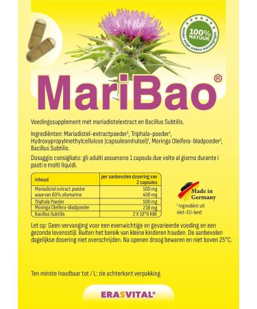 Liver Treatment 60 Capsules with Milk Thistle Extract Triphala and Bacillus Sutbtilis. Vegan. Pure Active Ingredients Without additives. - Buy Online on GoSupps.com