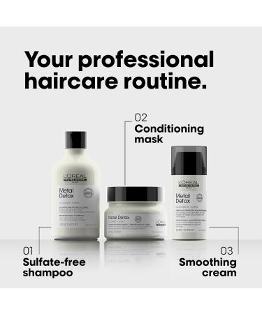 L'Oreal Professionnel Metal Detox Smoothing Cream - Hydrate Protect & Control Frizz | Lightweight Leave-In Treatment for All Hair Types | International Shipping Available - Buy Online on GoSupps.com