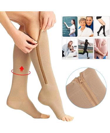 01 Compression Socks - Fast-Drying Zipper Leg Support for Men & Women - Optimal Sports Performance - Shop Internationally - Buy Online on GoSupps.com