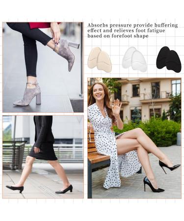 Shop Heel Pads for High Heels - Silicone Forefoot & Metatarsal Cushions for Comfort & Pain Relief - 3 Pairs Non-Slip Inserts - Buy Online on GoSupps.com