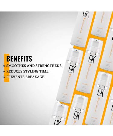 GK Hair Global Keratin Leave-In Conditioner Cream - 130ml | Moisture Frizz Control & Damage Protection for Dry Hair - Ideal Before Swimming - Buy Online on GoSupps.com