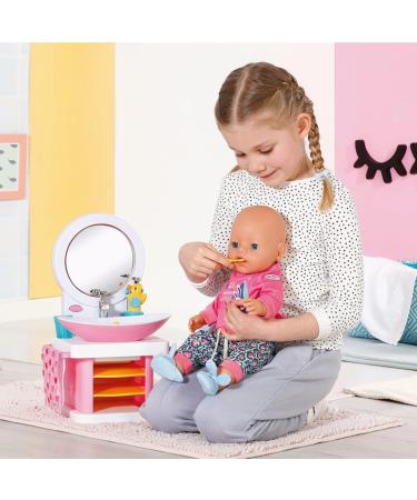 Shop Baby Born Bath Washbasin - Interactive Doll Playset with Light Sound Toothbrush Soap Dispenser & More | 832707 by Zapf Creation - International Shipping Available - Buy Online on GoSupps.com