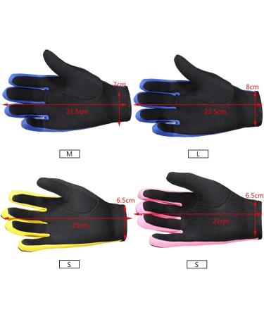Diving Gloves Set - Neoprene Gloves for Snorkeling, Kayaking, Surfing - 3 Colors (Black, Blue) - 1 Pair - Buy Online on GoSupps.com