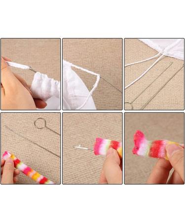 Arcemain Stainless Steel Sewing Loop Turner Set - 10 Pcs Long Loop Turner Tool for Fabric Tube Straps, Belts, DIY Accessories - Silver - Buy Online on GoSupps.com