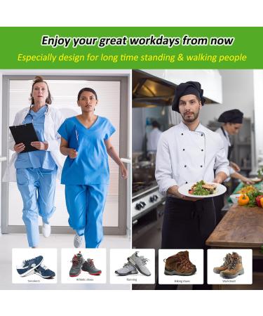 Orthopedic Insoles for Men - Heavy Duty Support for Flat Feet & Plantar Fasciitis Relief - Comfort for Work Boots | Size L (Men 10.5-11.5 / Women 11.5-12.5 - Buy Online on GoSupps.com