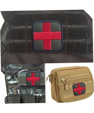 First Aid Patch 3D Cloth Sticker Red Cross Embroidered Fastener Hook Morale Badge Cross Embroidered Patches - Buy Online on GoSupps.com