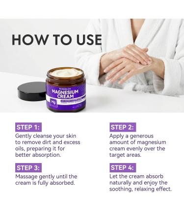 Magnesium Cream with Copper Peptide & Lavender Muscle Relief for Legs & Body Relaxation & Sleep Support Moisturizing Cream with Shea Butter & Jojoba Oil for Sensitive Skin Daily Use 3.53oz - Buy Online on GoSupps.com