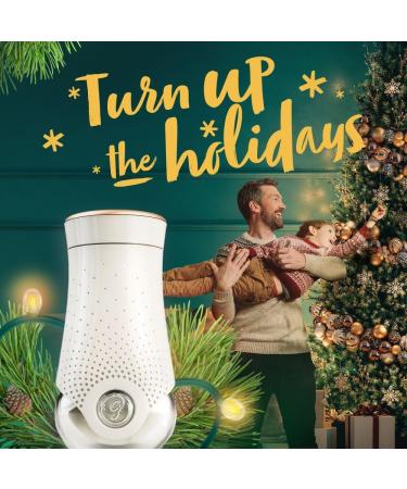 Glade PlugIns Air Freshener Starter Kit Scented and Essential Oils for Home and Bathroom Twinkling Pine & Cedar 1 Warmer and 1 Refill Pine Wonderland - Buy Online on GoSupps.com