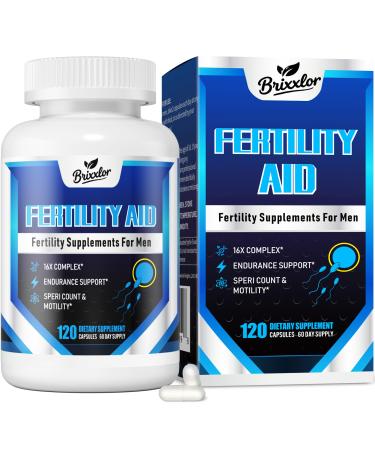 Male Fertility Supplement Pre Conception Fertility Supplements for Men with CoQ10 Maca Root Zinc & NAC Mens Prenatal Vitamins for Optimal Sperm Count Motility Conception for Him 120 Capsules
