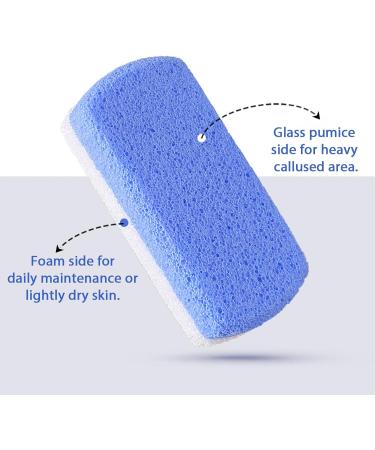 Foot Pumice Stone Foot Scrubber Pedicure Exfoliator Tool Double Sided Pedicure Stone Hard Dry and Dead Skin Callus Remover Foot Scrubber for Foot Care Spa Pack of 2 - Buy Online on GoSupps.com