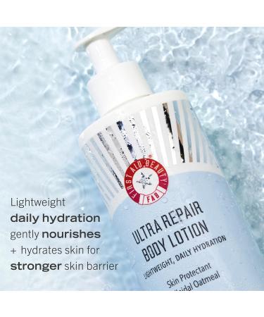 First Aid Beauty Ultra Repair Body Lotion - Lightweight Daily Moisturizer for All Skin Types Sensitive & Eczema Relief - Unscented 10 oz - International Shipping Available - Buy Online on GoSupps.com