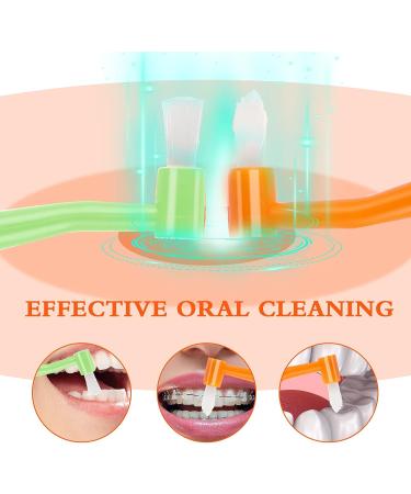 Ouligay 4PCS Double-Ended Interspace Orthodontic Toothbrush Set for Detail Cleaning - Buy Online on GoSupps.com