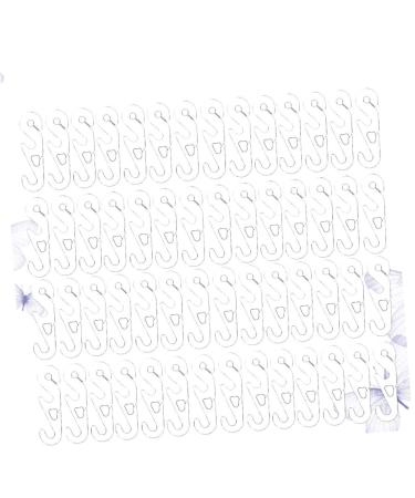 Clispeed 200st MA Extension hook cable buckle for the face cover MA ear extension hooks MA extension buckle m How to extend the earring ear hooks white