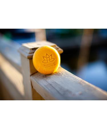 Relaxcation Lemongrass Soap Bar with Leaves and Lemon Peel - Natural Citronella Cold Process Soap for Refreshing & Energizing Skin - Helps Reduce Oily Skin - Buy Online on GoSupps.com