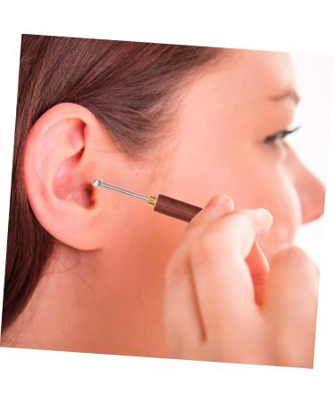 FRCOLOR 4 Pcs Wooden Ear Cleaning Spoons - Durable Ear Picks & Scoops for Effective Ear Hygiene | Portable Ear Care Gadgets - Buy Online on GoSupps.com