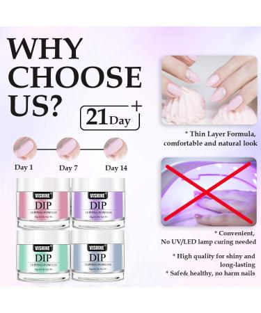 Vishine Dip Powder Nail Kit for Starter Acrylic Dipping Powder Kit System 6 Color (0.6oz) & Nail Dip Tools Set Nail Art Essential Kit 4pcs Dip Lqiuids Manicure Set - Buy Online on GoSupps.com