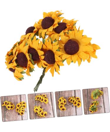 STOBAZA 2pcs 2 Sunflower Paper Wedding Bouquet Ramo De Flores Artificiales Fake DIY Ornament Box - Buy Online on GoSupps.com