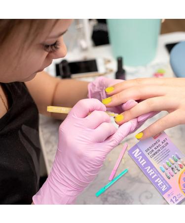 Owelth 12 Colors 3D Nail Polish Pencil Set - DIY Nail Art Tools for Creative Manicure & Halloween Designs - Buy Online on GoSupps.com