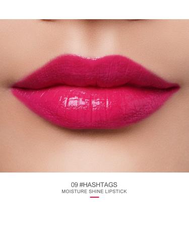 Oulac 2-in-1 Lipstick & Lip Balm - Juicy Shiny Lip Care for Smooth Hydrated Lips - Vegan Cool Toned Raspberry (09) - Perfect for Dry Cracked Lips - Buy Online on GoSupps.com