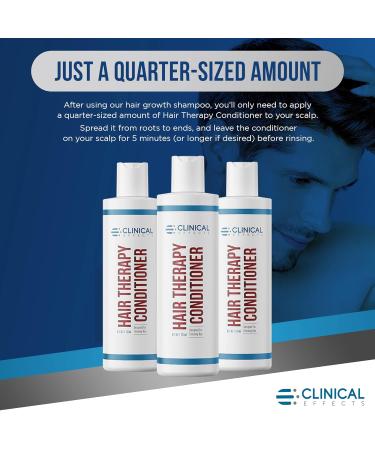 Clinical Effects Hair Therapy Conditioner - Hair Growth Treatment with Biotin, Saw Palmetto & Panthenol - 8 Fl oz - USA Made - Buy Online on GoSupps.com