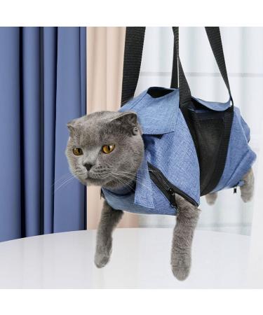 Fockety Cat Nail Clipping Cleaning Grooming Restraint Bag No Scratching Biting for Bathing Pet Bag for Cat Dental Care Administering Eye Drops Ear Cleaner Clipping Nails Trimming - Buy Online on GoSupps.com