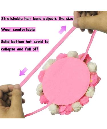 POSAPET Crown Dog Birthday Hat Reusable Doggie Birthday Party Hat for Pets Glitter Crown Hats for Dogs Cats Kitten Headband Hats Pink - Buy Online on GoSupps.com