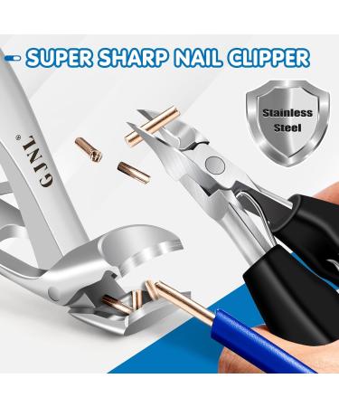 Professional Toenail Clippers for Thick Nails - Ergonomic Design, Wide Jaw & Sharp Blade - Heavy Duty Toe Nail Clippers for Seniors - Gifts for Men & Women - Buy Online on GoSupps.com