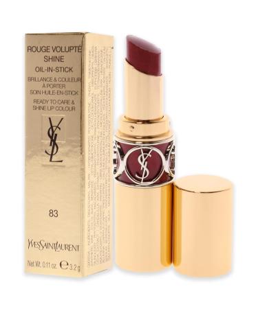 YSL Rouge Volupte Shine Lipstick - 83 Rouge Cape 0.11 oz | Women's Oil-In-Stick Lip Color - Buy Online on GoSupps.com
