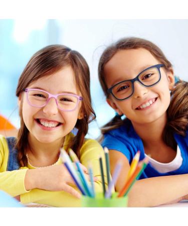 ZENOTTIC Kids Blue Light Blocking Glasses Anti Glare Lens Lightweight Frame Computer Eyeglasses For Boys And Girls Black+crystal - Buy Online on GoSupps.com