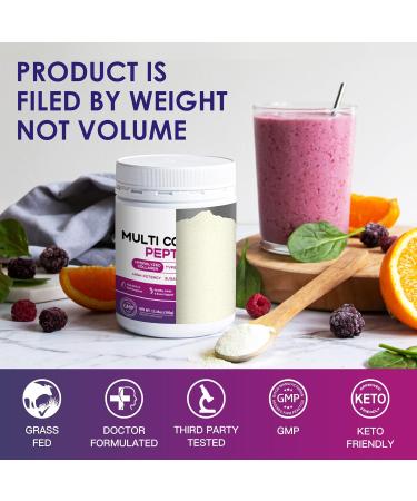 NATURE TARGET Multi Collagen Peptides Powder - Type I II III V X - Hydrolyzed Collagen Peptides with Vitamin C Hyaluronic Acid Supports Skin Hair Nail & Joint Grass-Fed Non-GMO 35 Servings 12.35 Ounce (Pack of 1) - Buy Online on GoSupps.com