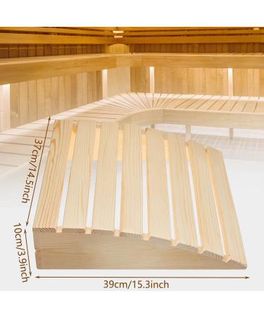 Qcwwy Wooden Sauna Headrest & Backrest - Modern Neck Pillow for Comfort & Pain Relief - Buy Online on GoSupps.com