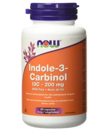 NOW Indole-3-carbinol 200mg Veg Capsules 60 Count