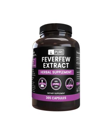 Pure Original Ingredients Feverfew Extract (365 Capsules) No Magnesium Or Rice Fillers Always Pure Lab Verified