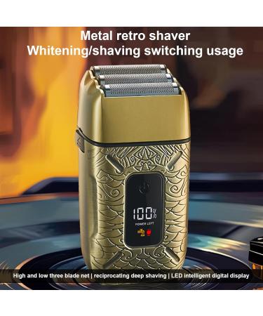 Beard Trimmer for Men - IPX6 Waterproof Electric Razor with 3 Blades | Wet & Dry Hair Clippers for Travel Grooming - Buy Online on GoSupps.com