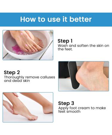 COCOMAX Foot File Callus Remover for Feet Stainless Steel Pedicure and Dual Sided Foot Files Hard Skin Remover Professional Foot Care Tool with Ten Free Refill Grits Double-Sided Replacement Pads - Buy Online on GoSupps.com