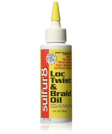 Sulfur8 Loc Twist and Braid Oil  4 Ounce