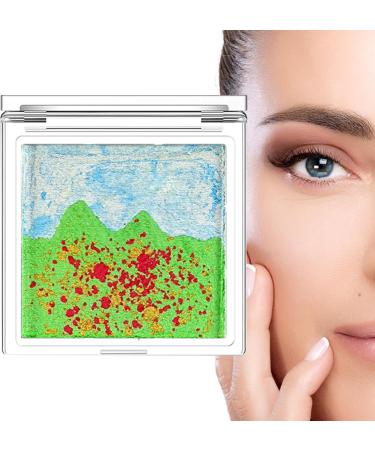 Makeup Shimmer Eyeshadow - Waterproof Eye Shadow Makeup - Multi-Color Eye Shadow Landscape Eyeshadow Long-Lasting Shimmer Eye Shadows for Women Girls Huyath #02 - Buy Online on GoSupps.com