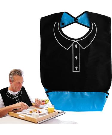 Adult Bib Scarf - Reusable Waterproof Adult Bibs with Crumb Catcher - Stylish and Comfortable Adult Bibs for Women and Elderly for Nursing Home Home Care - Buy Online on GoSupps.com